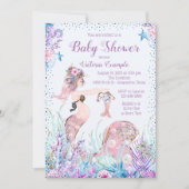 Mermaid Mama Baby Shower Einladungen (Vorderseite)