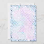 Mermaid Mama Baby Shower Einladungen (Rückseite)