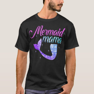 Mermaid Mama Mothers Day Tshirt MerMom Bridesmaid