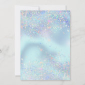 Mermaid Mama Schwangerschaft Kinderdusche Einladung (Rückseite)