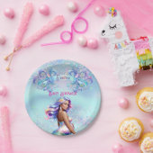 Mermaid Mama Schwangerschaft Kinderdusche Pappteller (Party)