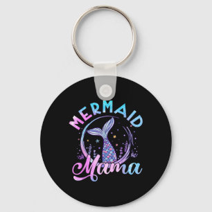 Mermaid Mama Seashell Birthday Women Ocean Matchin Schlüsselanhänger