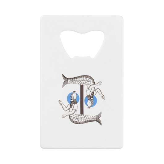 Mermaid männlich Kaiser Triton Geldbeutel Flaschenöffner (Vorderseite)