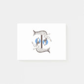 Mermaid männlich Kaiser Triton Post-it Klebezettel (Vorderseite)