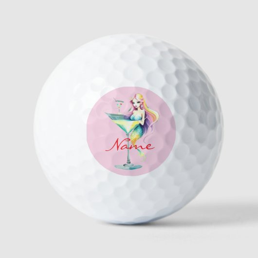 Mermaid Martini Girl Thunder_Cove Golfball (Vorderseite)