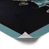 Mermaid Martini Poster (Ecke)