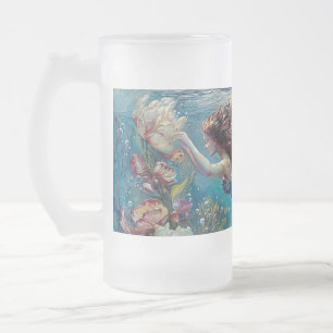 Mermaid Mattiert Glass Tasse