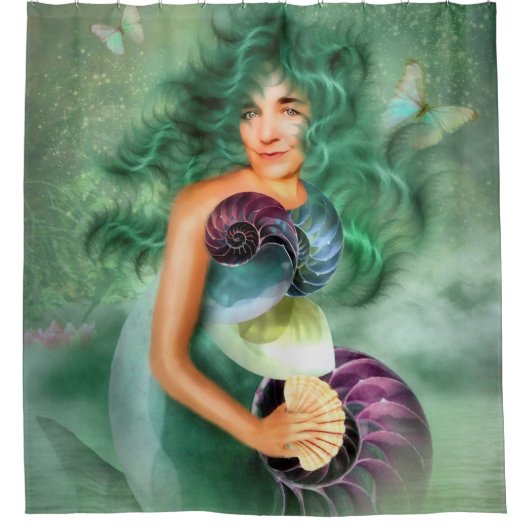 Mermaid Meike Duschvorhang (Vorderseite)