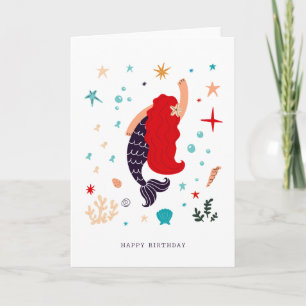 Mermaid-Meldung Blank Karte