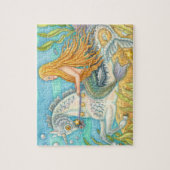 MERMAID & MERHORSE UNICORN, FANTASY PUZZLE Jigsaw (Vertikal)