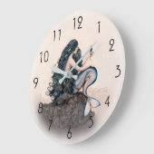 Mermaid Mermaids Fantasy Myth Große Wanduhr (Winkel)