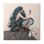 Mermaid Mermaids Fantasy Myth Tile Fliese (Vorderseite)