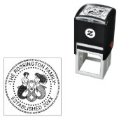 Mermaid Merman Sweethearts Familienname Datum Estn Permastempel (Beispiel)