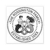 Mermaid Merman Sweethearts Familienname Datum Estn Permastempel (Design)