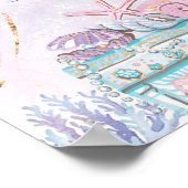 Mermaid Mermosa Bar Under Sea Mimosa Bar Sign Poster (Ecke)