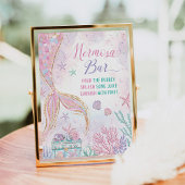 Mermaid Mermosa Bar Under Sea Mimosa Bar Sign Poster