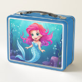 Mermaid Metal Lunch Box (Rückseite)
