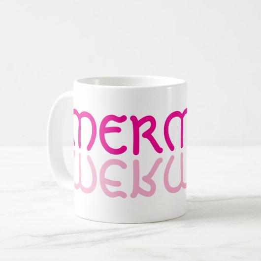 Mermaid Mirror-Tasse Kaffeetasse (Vorderseite Links)