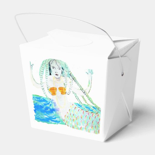 Mermaid mit Dreadlocks Thunder_Cove Geschenkschachtel (Rückseite)