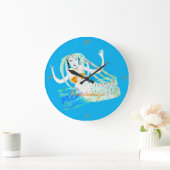 Mermaid mit Dreadlocks Thunder_Cove Große Wanduhr (Zuhause)
