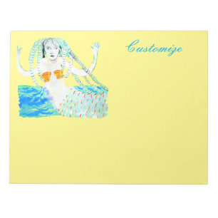Mermaid mit Dreadlocks Thunder_Cove Notizblock