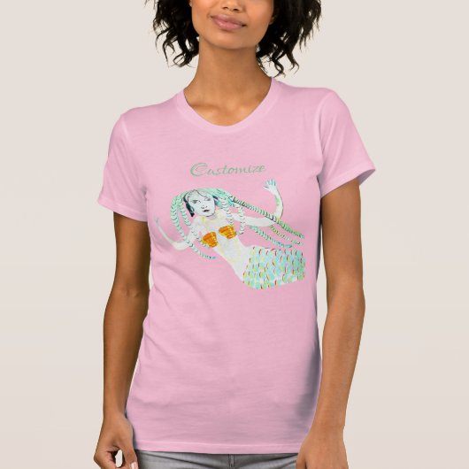 Mermaid mit Dreadlocks Thunder_Cove T-Shirt (Vorderseite)