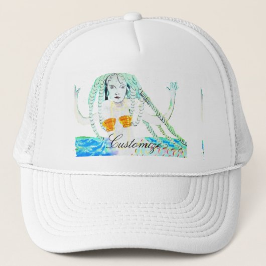 Mermaid mit Dreadlocks Thunder_Cove Truckerkappe (Vorderseite)