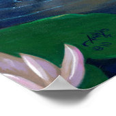 Mermaid mit Golden Dragon Art Print Fantasy Fee Poster (Ecke)