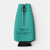 Mermaid mit Ihrem Namen Flaschenkühler (Rückseite)