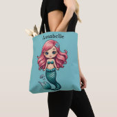 Mermaid mit Red Hair Personalize Tasche (Von Nahem)