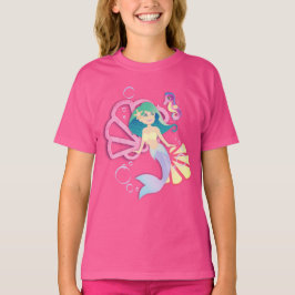 Mermaid mit Seepferd Friend T - Shirt