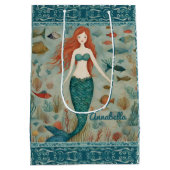 Mermaid Mittlere Geschenktüte (Rückseite)