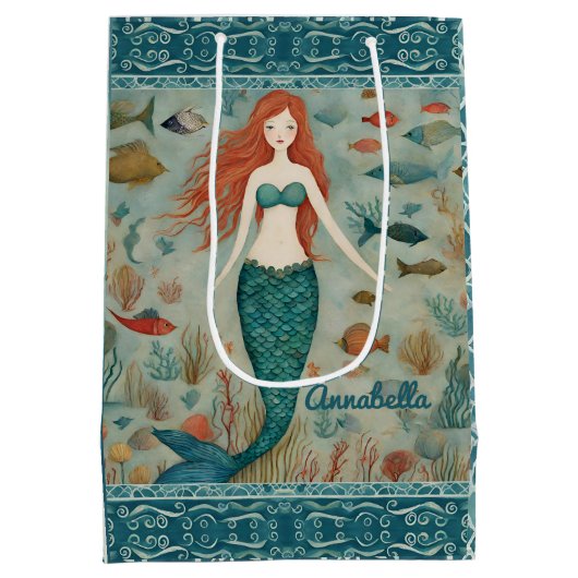 Mermaid Mittlere Geschenktüte (Rückseite)