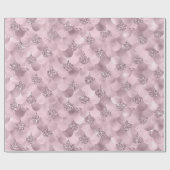 Mermaid Mod Scale | Dusty Mauve Pink Imitate Shimm Geschenkpapier (Flach)