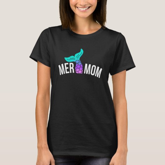 Mermaid Mommy  Mermom Security Apparel Fun Mothers T-Shirt (Vorderseite)