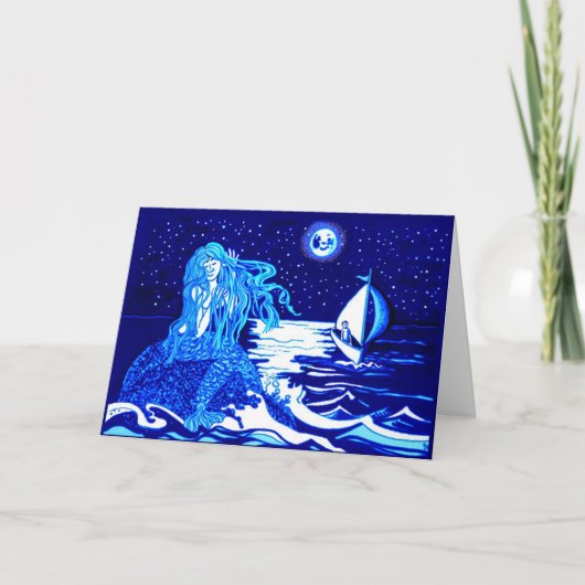 Mermaid Mond Karte (Vorderseite)