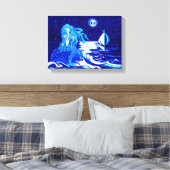 Mermaid Mond Leinwanddruck (Insitu (Schlafzimmer))