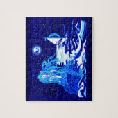 Mermaid Mond Puzzle (Vertikal)