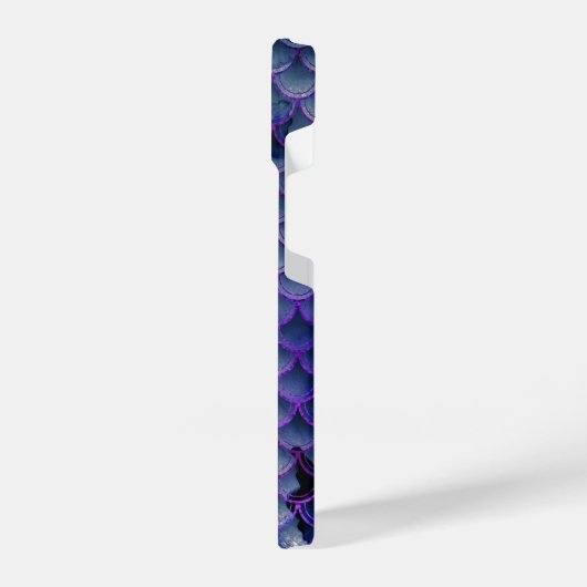 Mermaid Monogram Blue & Lila iPhone 14 Hüllen iPhone Hülle (Linke Seite)