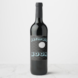 Mermaid Moon Bottle Label Weinetikett