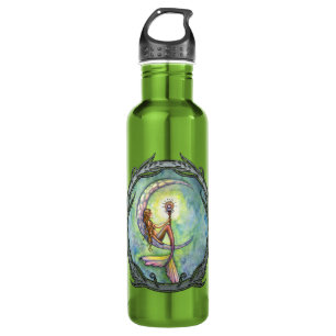 Mermaid Moon Fantasy Art Trinkflasche