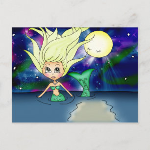 Mermaid Moon - PostCard Postkarte