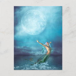 Mermaid Moon Postkarte