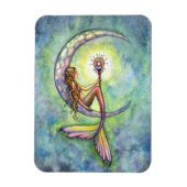 Mermaid Moon Premium Vinyl Magnet (Vertikal)