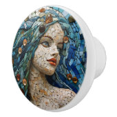 Mermaid Mosaic Nautical Themed Keramik Tile Keramikknauf (Rechts)
