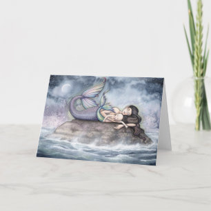 Mermaid Mother and Baby Card von Molly Harrison Karte