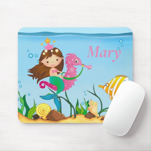 Mermaid-Mouse Mousepad (Mit Mouse)