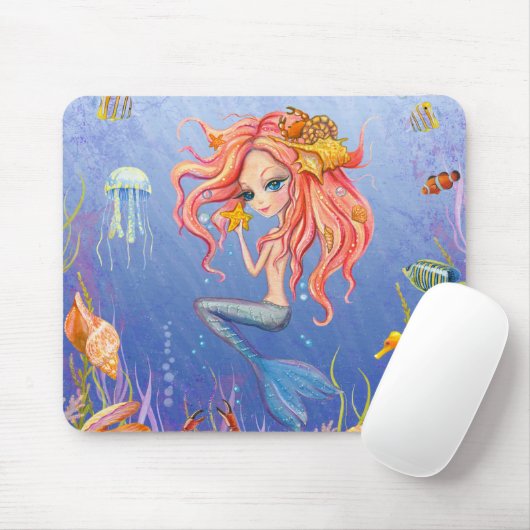 Mermaid-Mouse Mousepad (Mit Mouse)