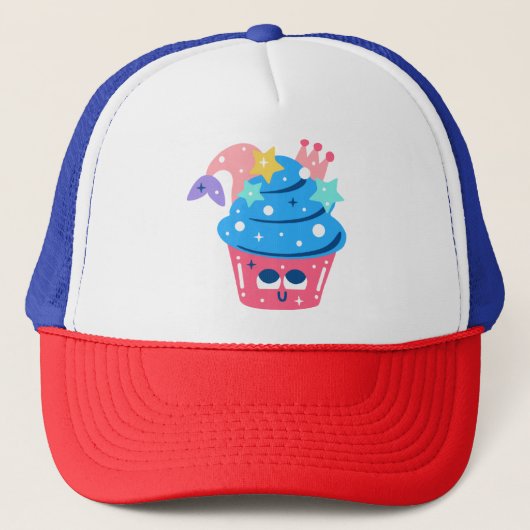Mermaid Muffin Truckerkappe (Vorderseite)