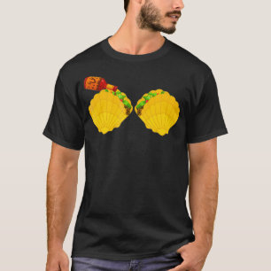 Mermaid Muschel Taco Bra Spicy Chili Sauce T-Shirt